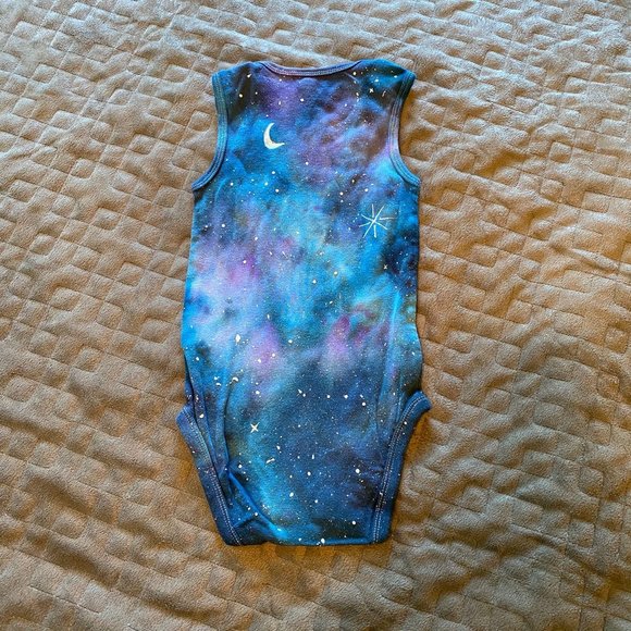 Galaxy Dyed Onesie || 24 Months, Upcycled ♻️ - Picture 2 of 3